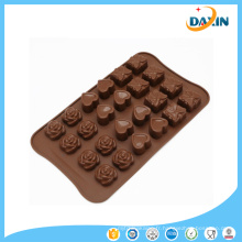 Moule de chocolat de silicone de catégorie comestible outils de gâteau de style multi de prix en gros